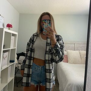 Black and White Shacket